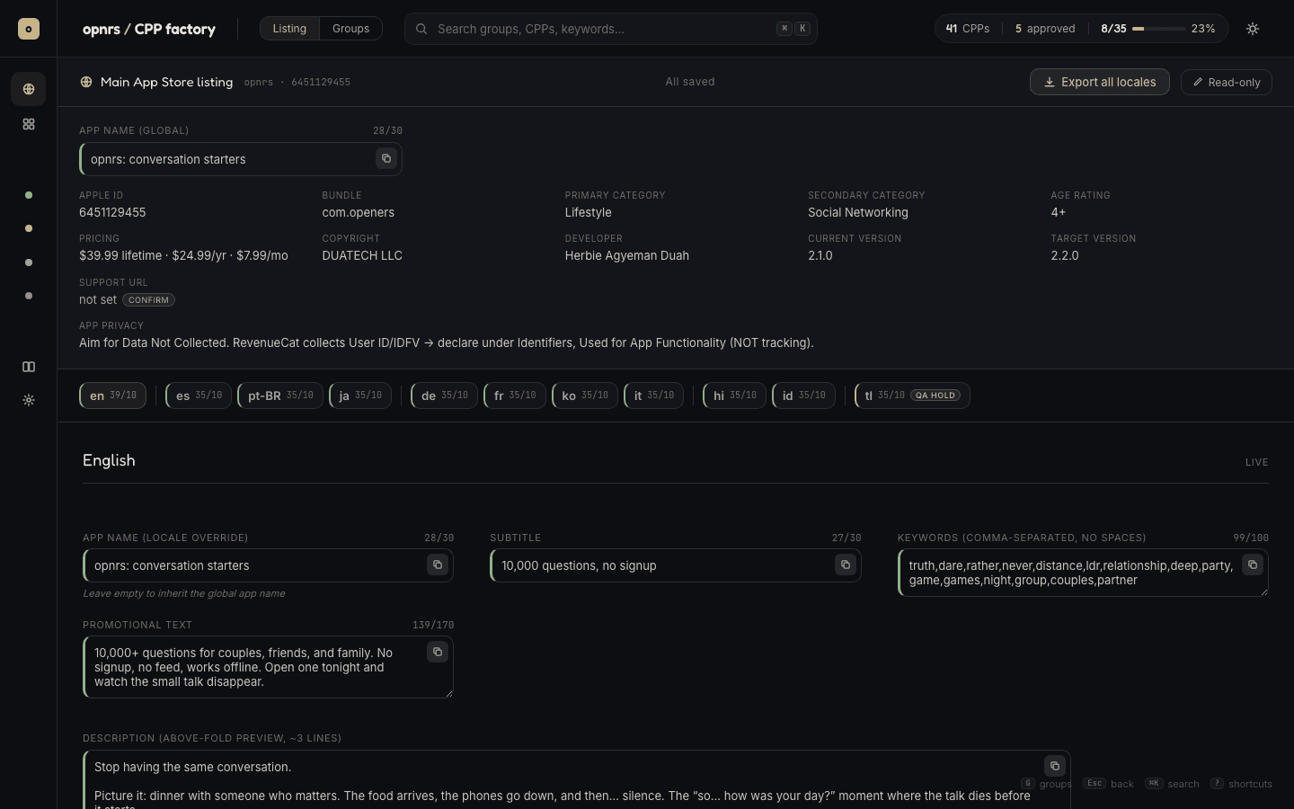 CPP Factory screenshot 1